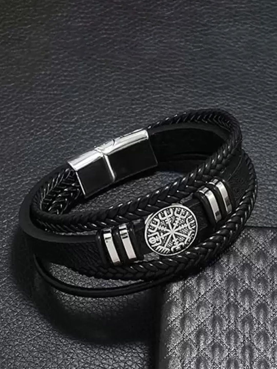 KARISHMA KREATIONS KARISHMA KREATIONS Unisex Multistrand Leather Bracelet