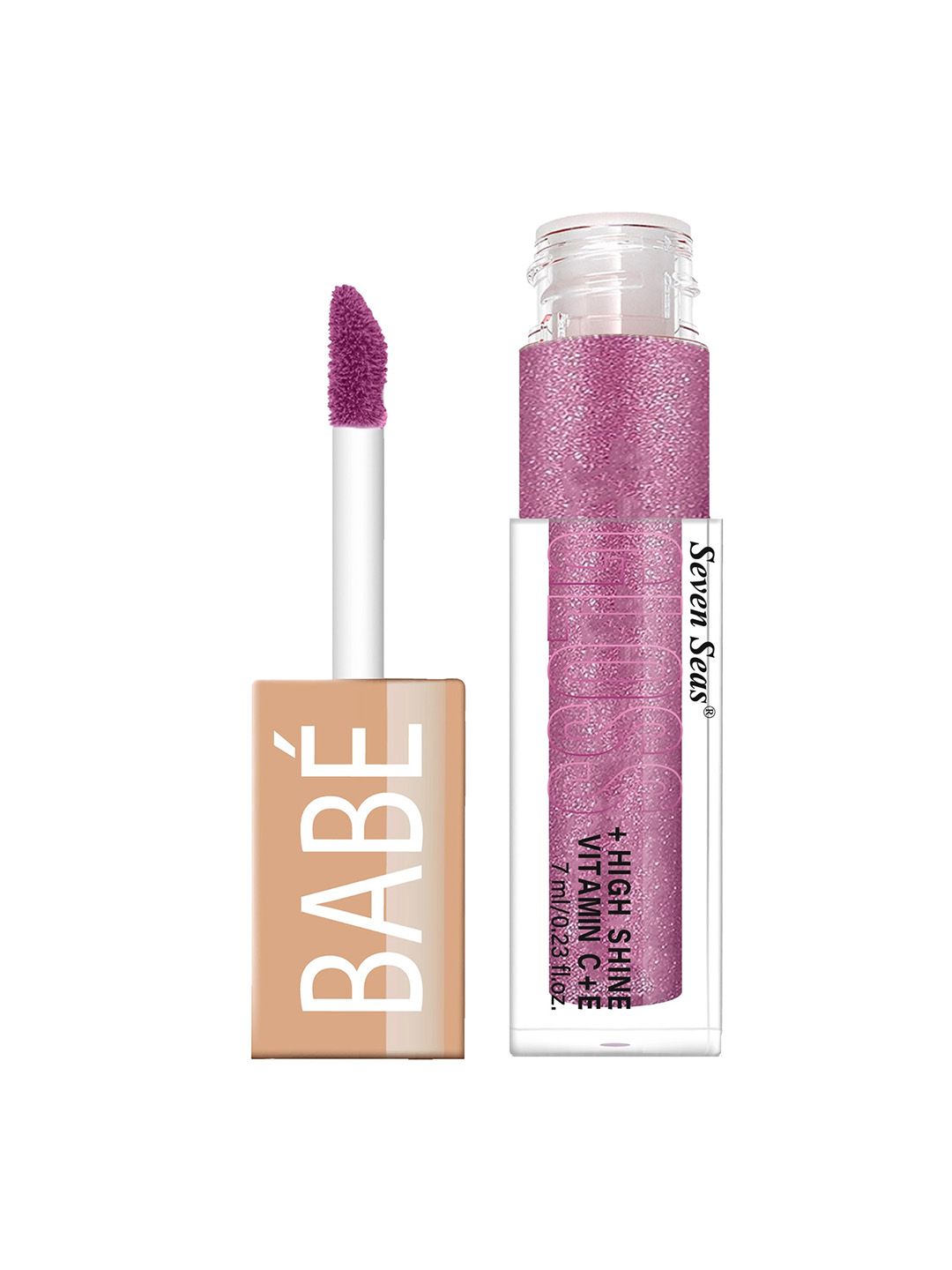 Seven Seas Babe Glittery High Shine Long Lasting Lip Gloss 7 ml - Hot Pink 03