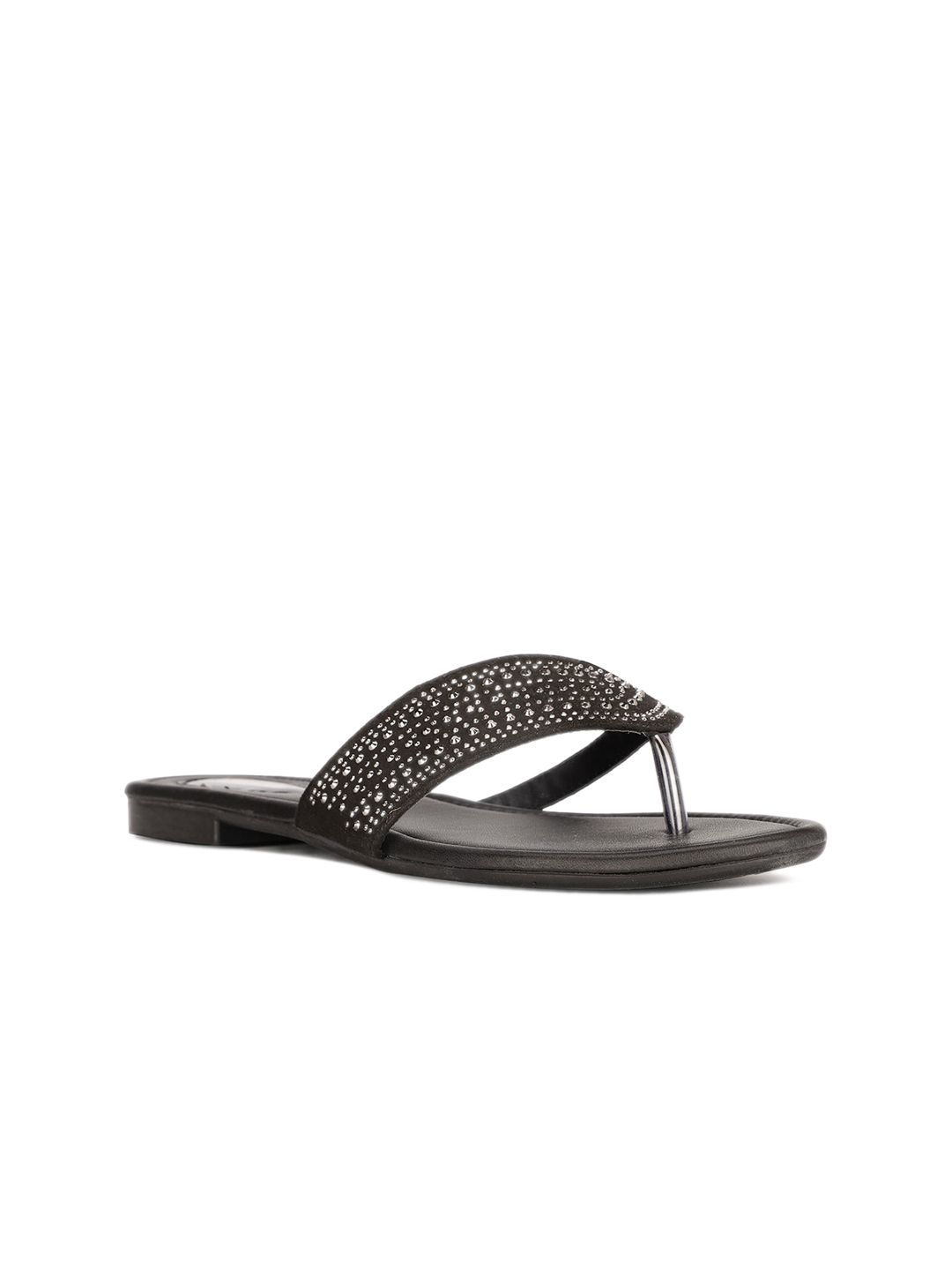 Bata Embellished Open Toe Flats