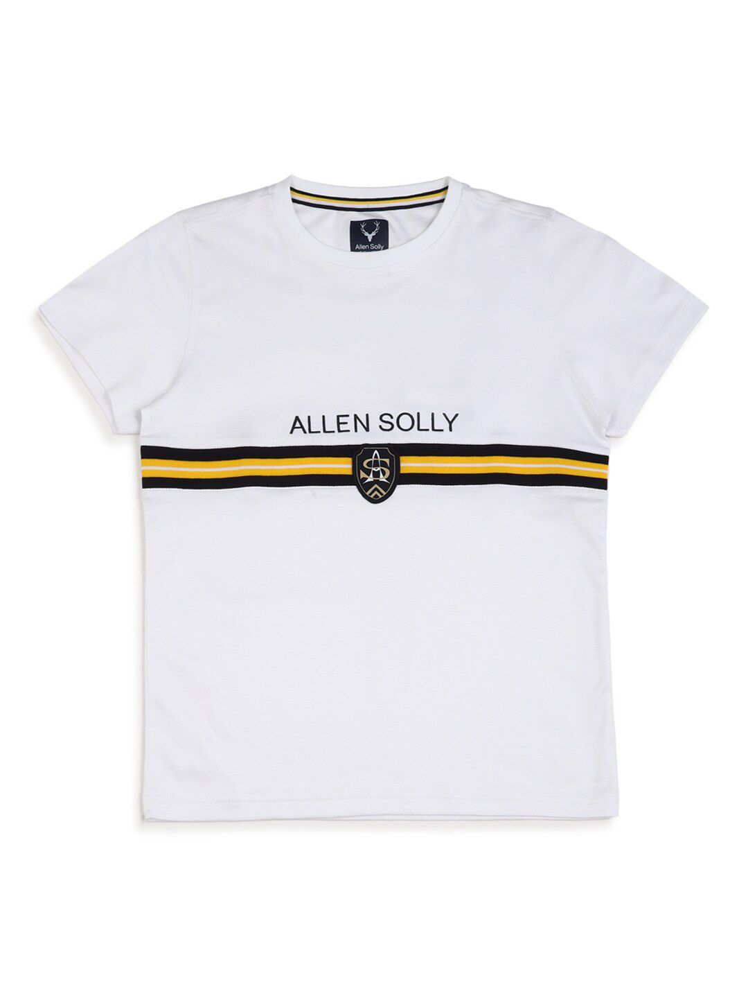 Allen Solly Junior Boys Striped Cotton Regular Fit T-shirt