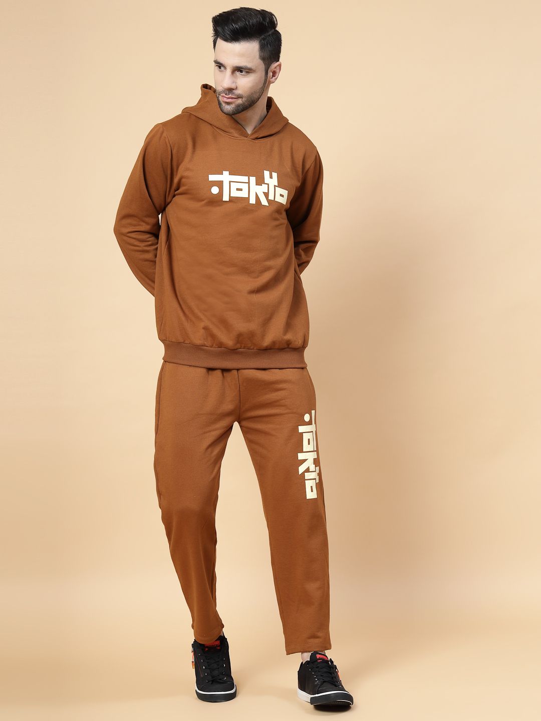 Rigo Men Printed Hooded Cotton Tracksuits