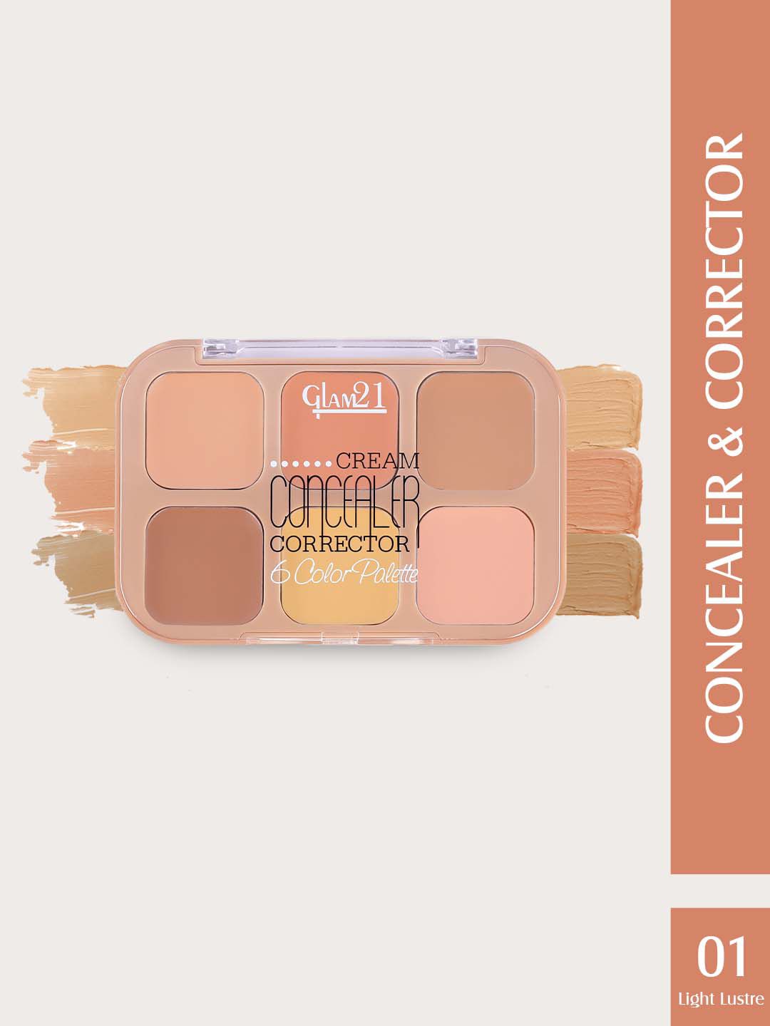 GLAM21 Cream Concealer Corrector Palette 9g - Light Lustre 01