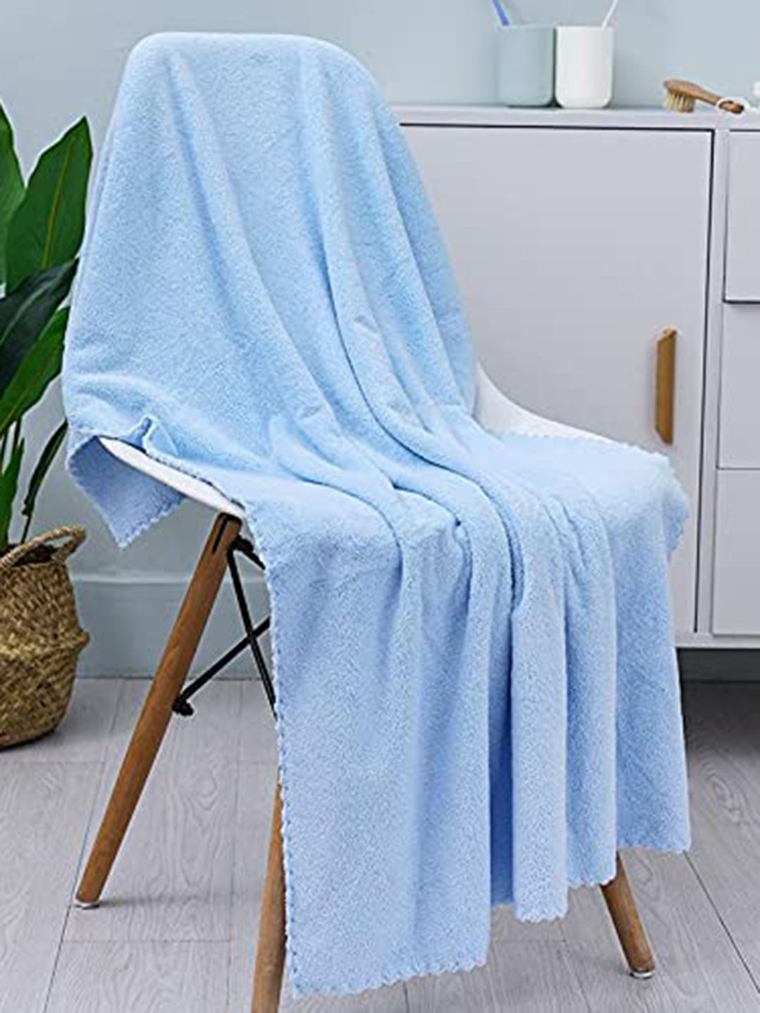 HomeCloud Blue 2 Pieces Ultra Soft Cotton 300 GSM Towels