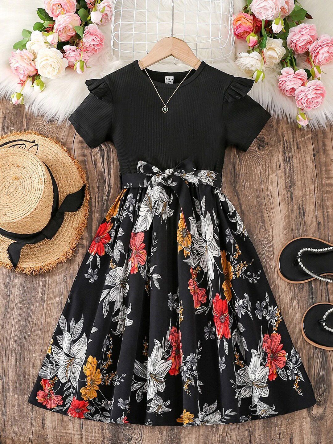 chinese dress ladies Petal and Pup Women's Ciao Ruffles Maxi Satin Dress main image 1