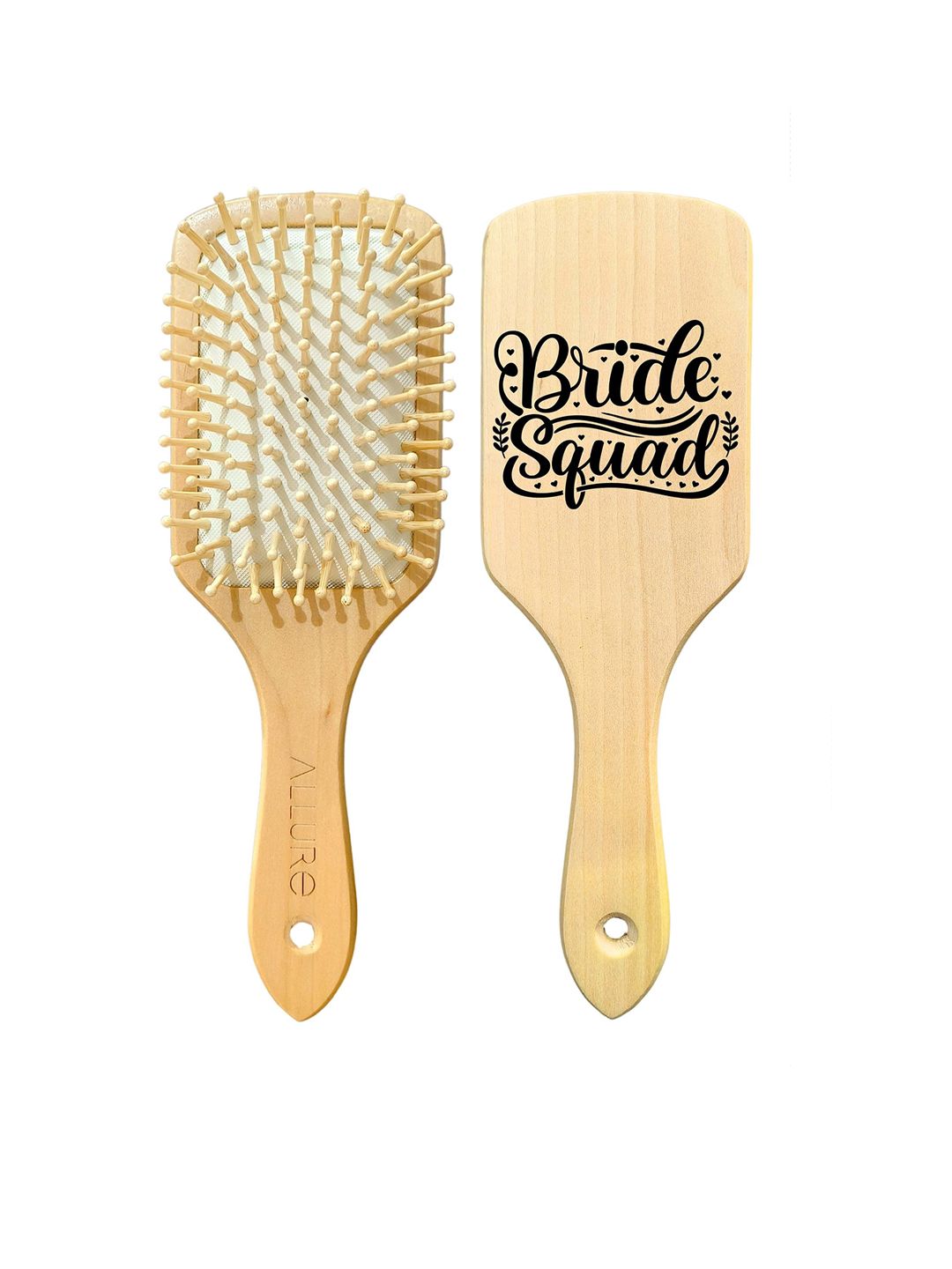 ALLURE Bride Squad Printed Paddle Hair Brush
