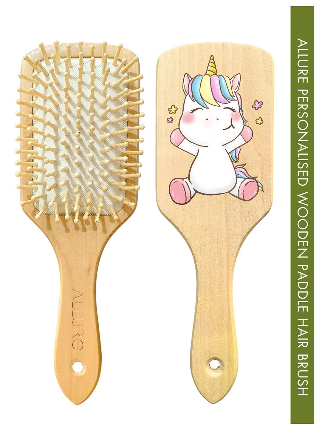 ALLURE Unicorn Printed Paddle Hair Brush