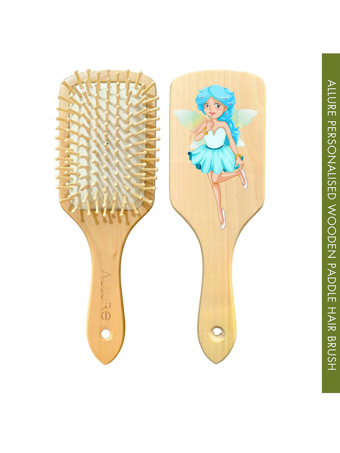 ALLURE Fairy Printed Paddle Hair Brush
