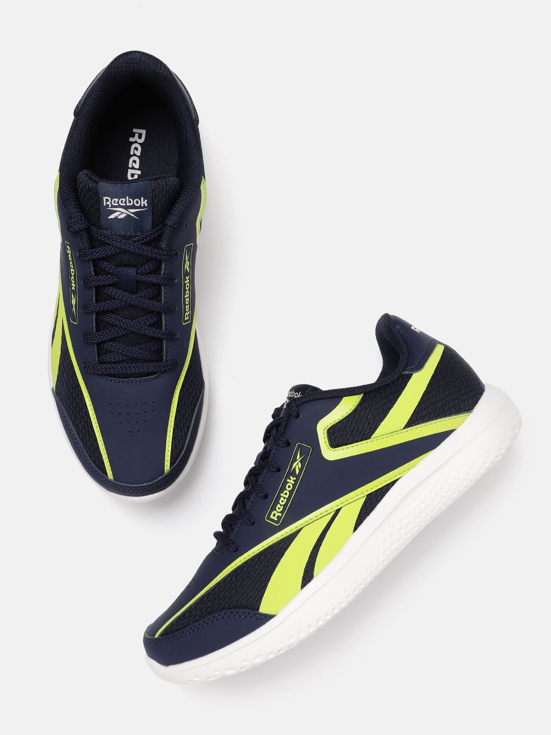 Reebok Men Woven Design Breeze Glide Running Shoes