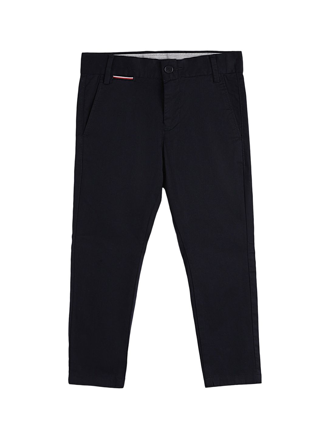 Tommy Hilfiger Boys Mid-Rise Cotton Chinos Trousers