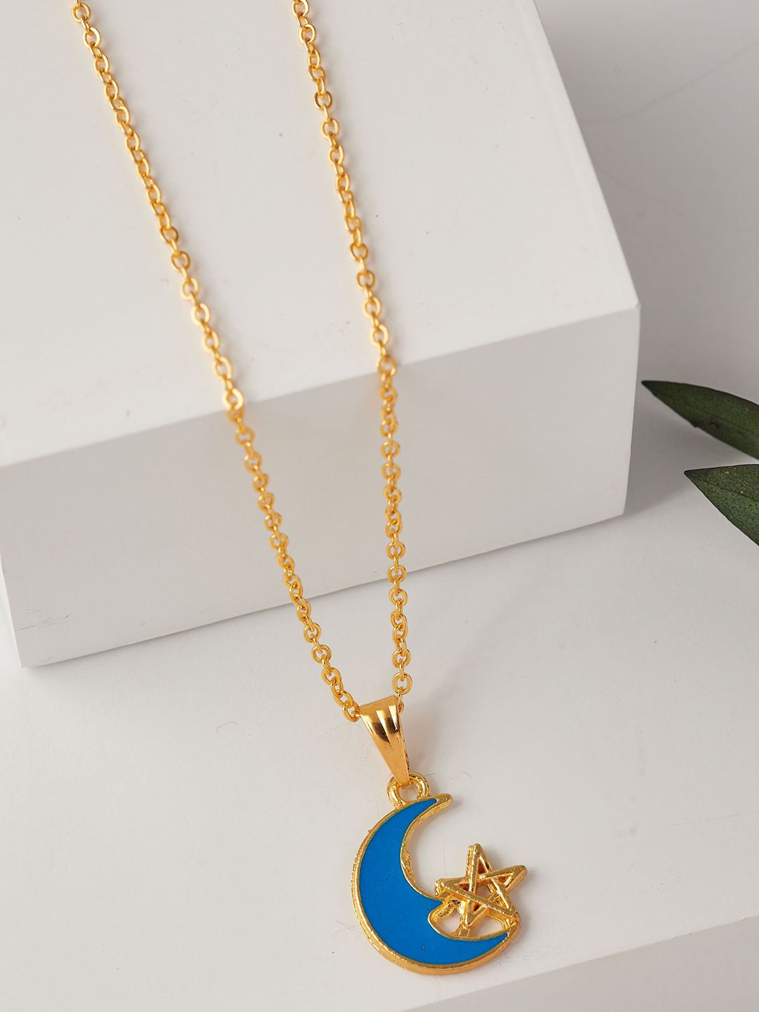 DressBerry Gold-Plated Pendant With Chain deal from myntra