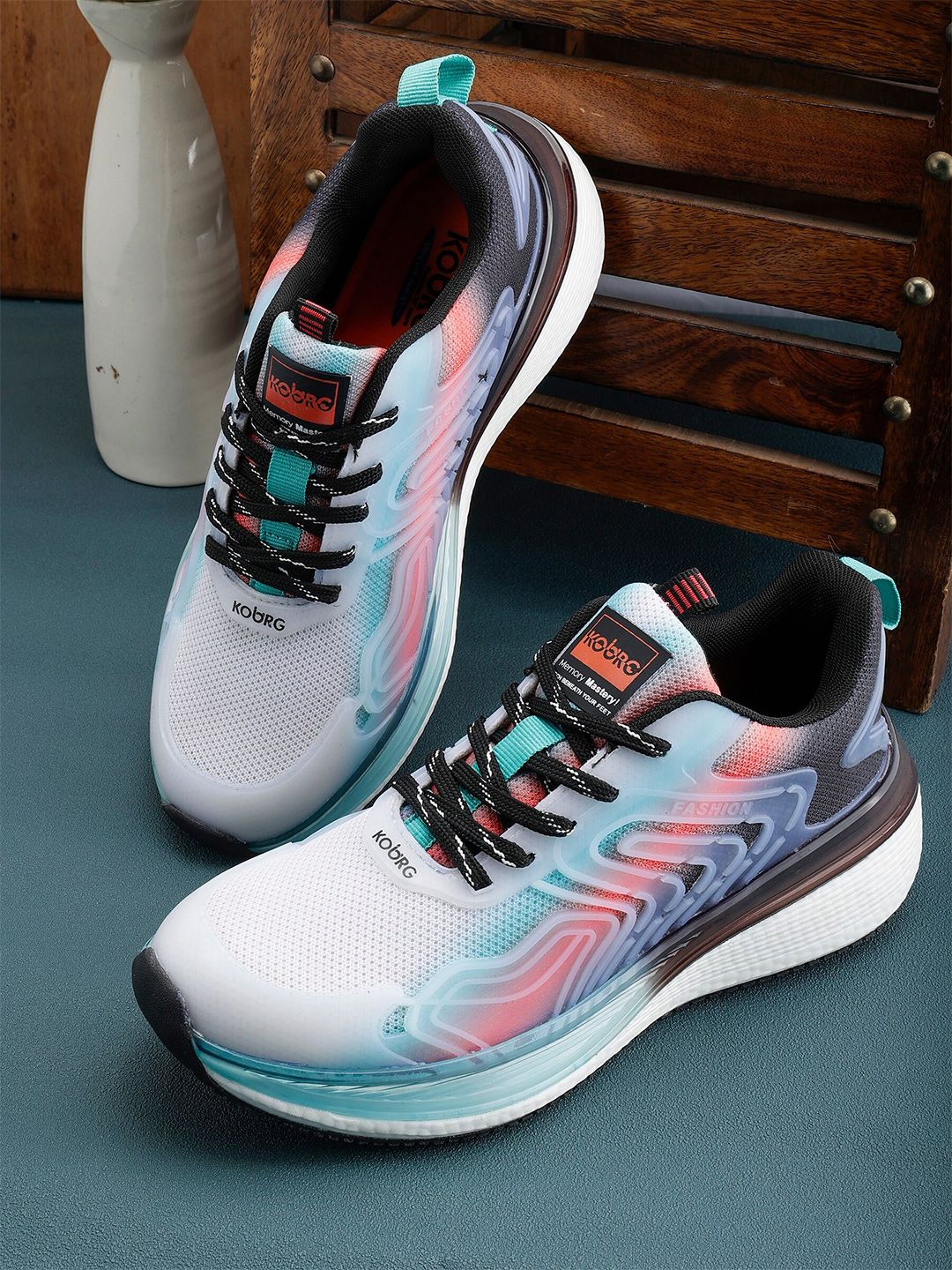 Koburg Urban Street Men Mesh Comfort & Lightweight Running Walking Lace-up Sports Shoes