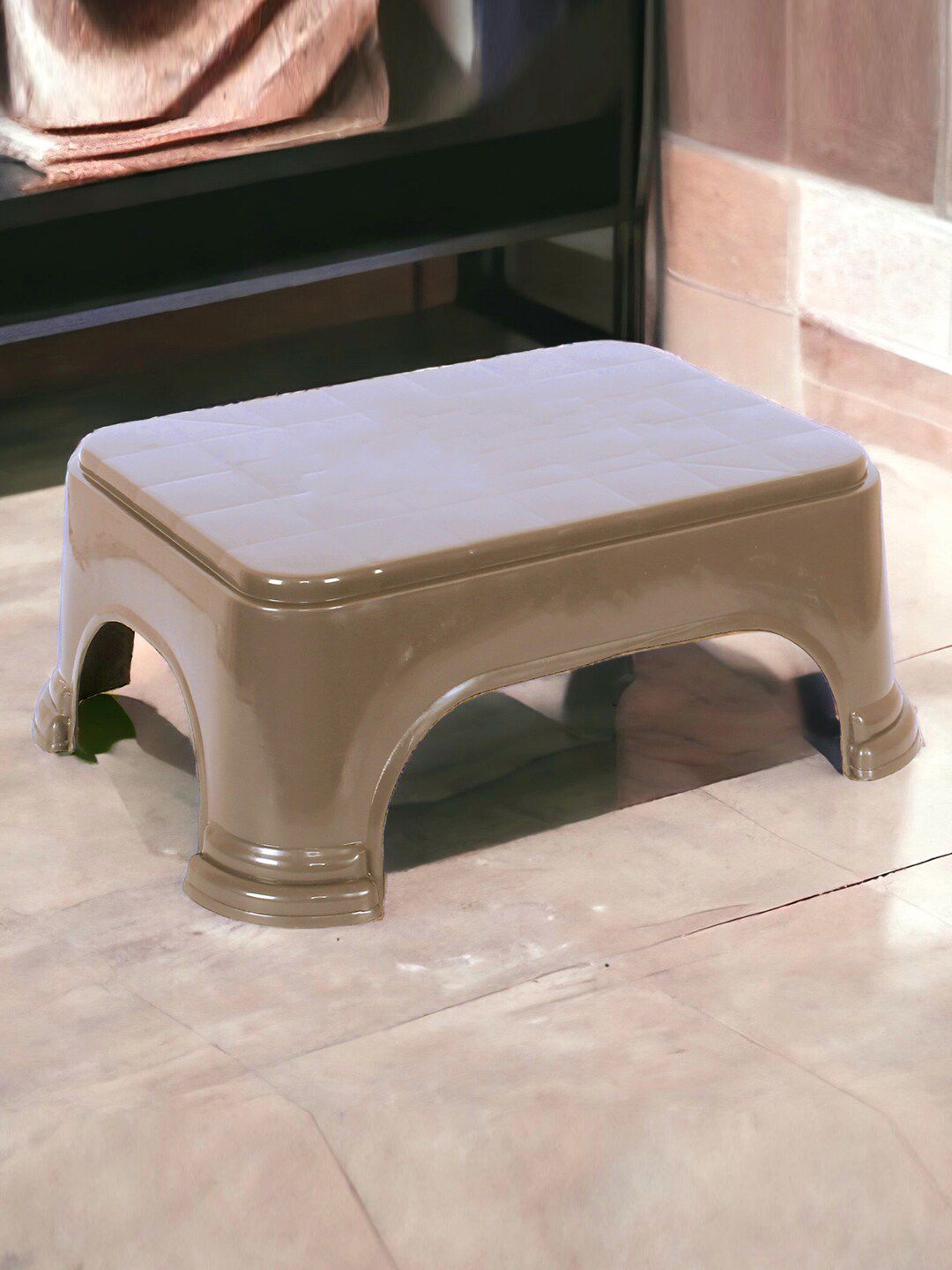 Kuber Industries Brown 3 Pieces Step Stools