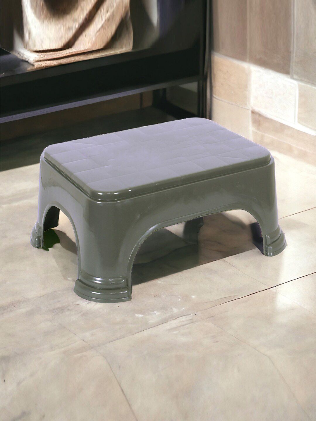 Kuber Industries Green & Brown 3 Pieces Step Stools