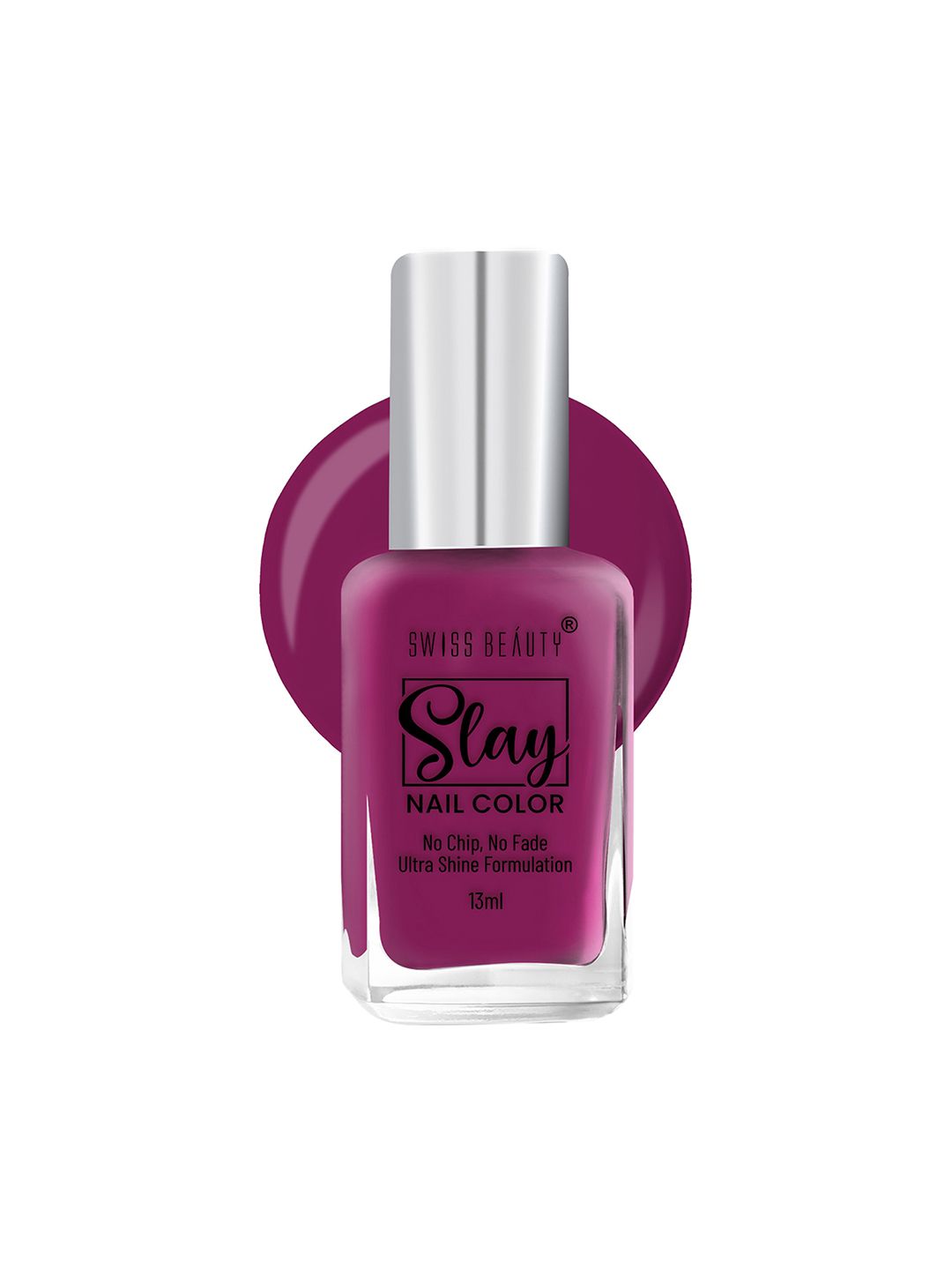 SWISS BEAUTY Slay Ultra Shine Formulation Nail Colour 13ml - Violet 70