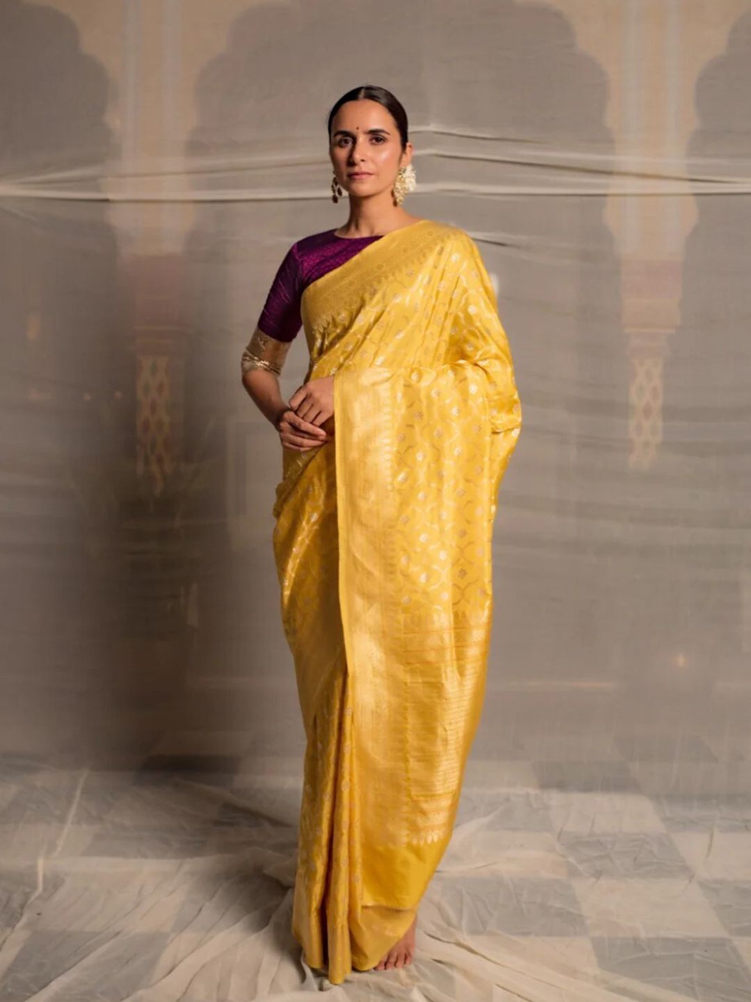 PriyankaRaajiv Pure Silk Banarasi Saree Price in India