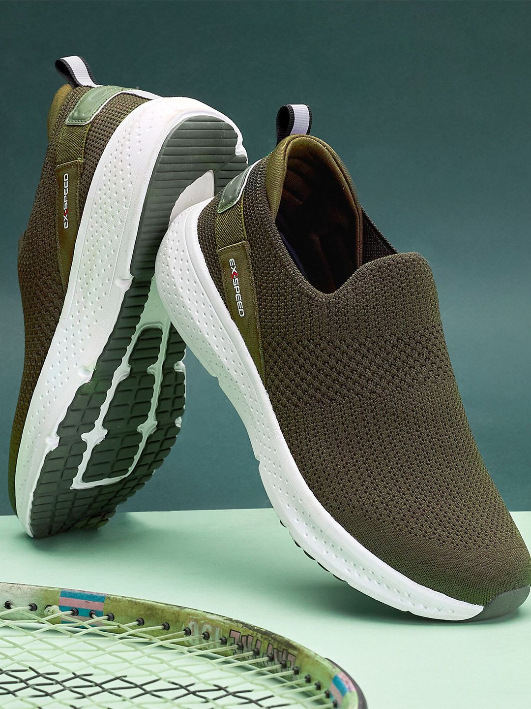Duke Men Textured Slip-On Walking Shoes