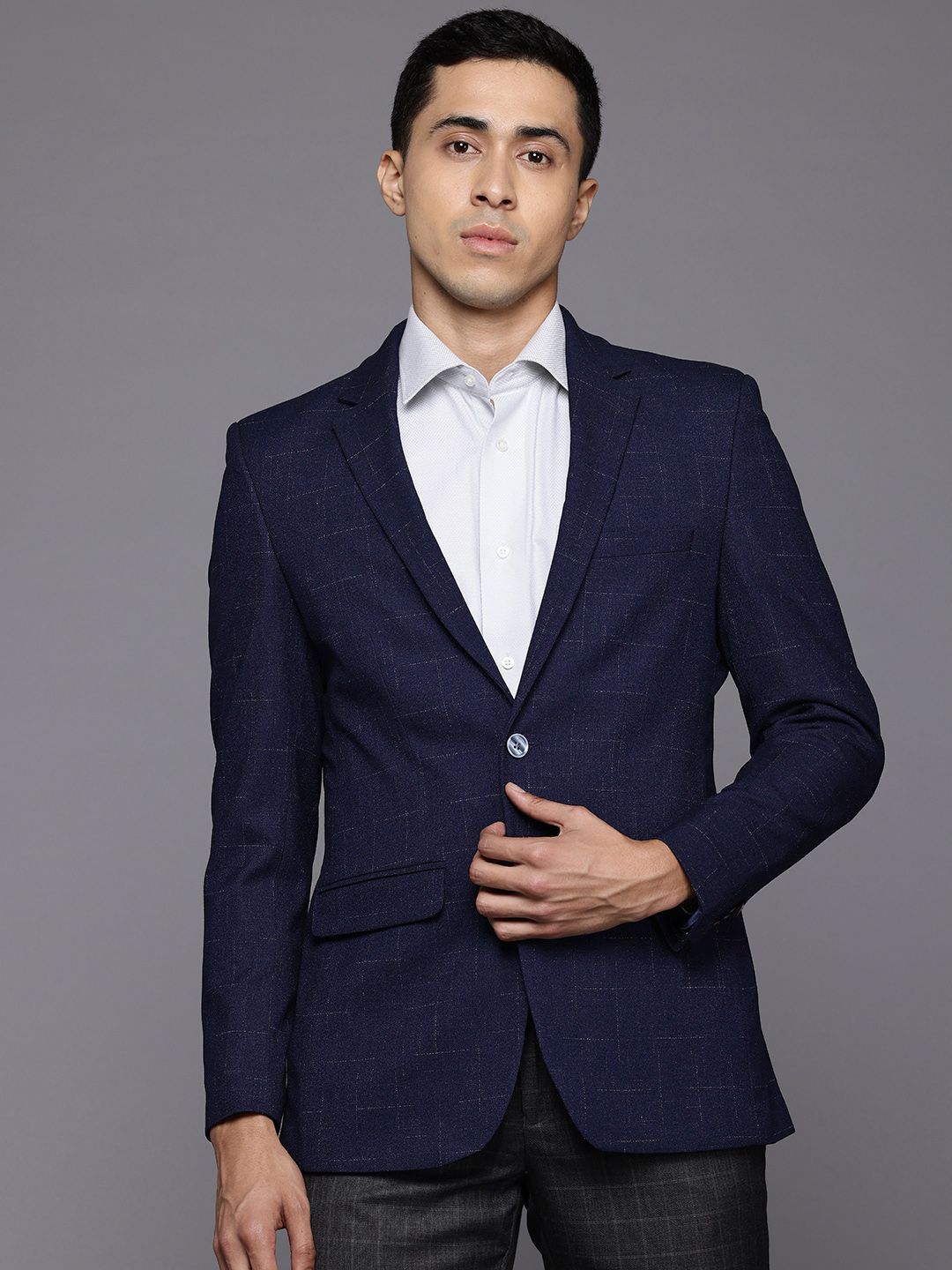 Raymond Contemporary-Fit Single Breasted Blazer