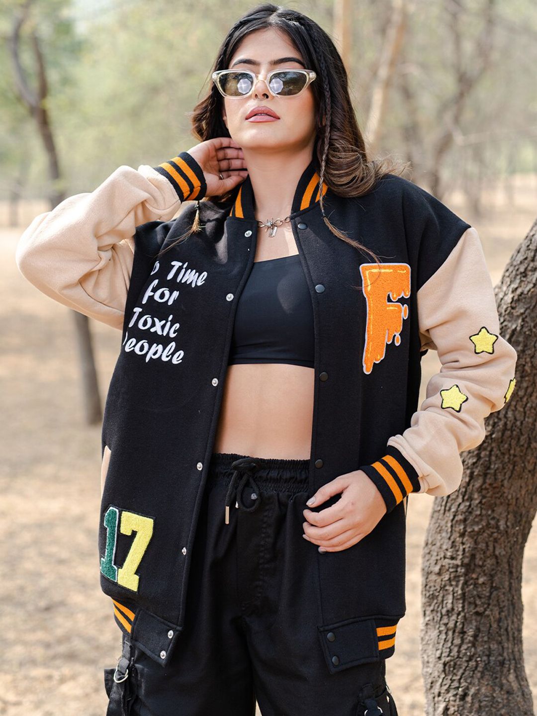 Buy Tistabene Printed Lightweight Cotton Varsity Jacket - Jackets