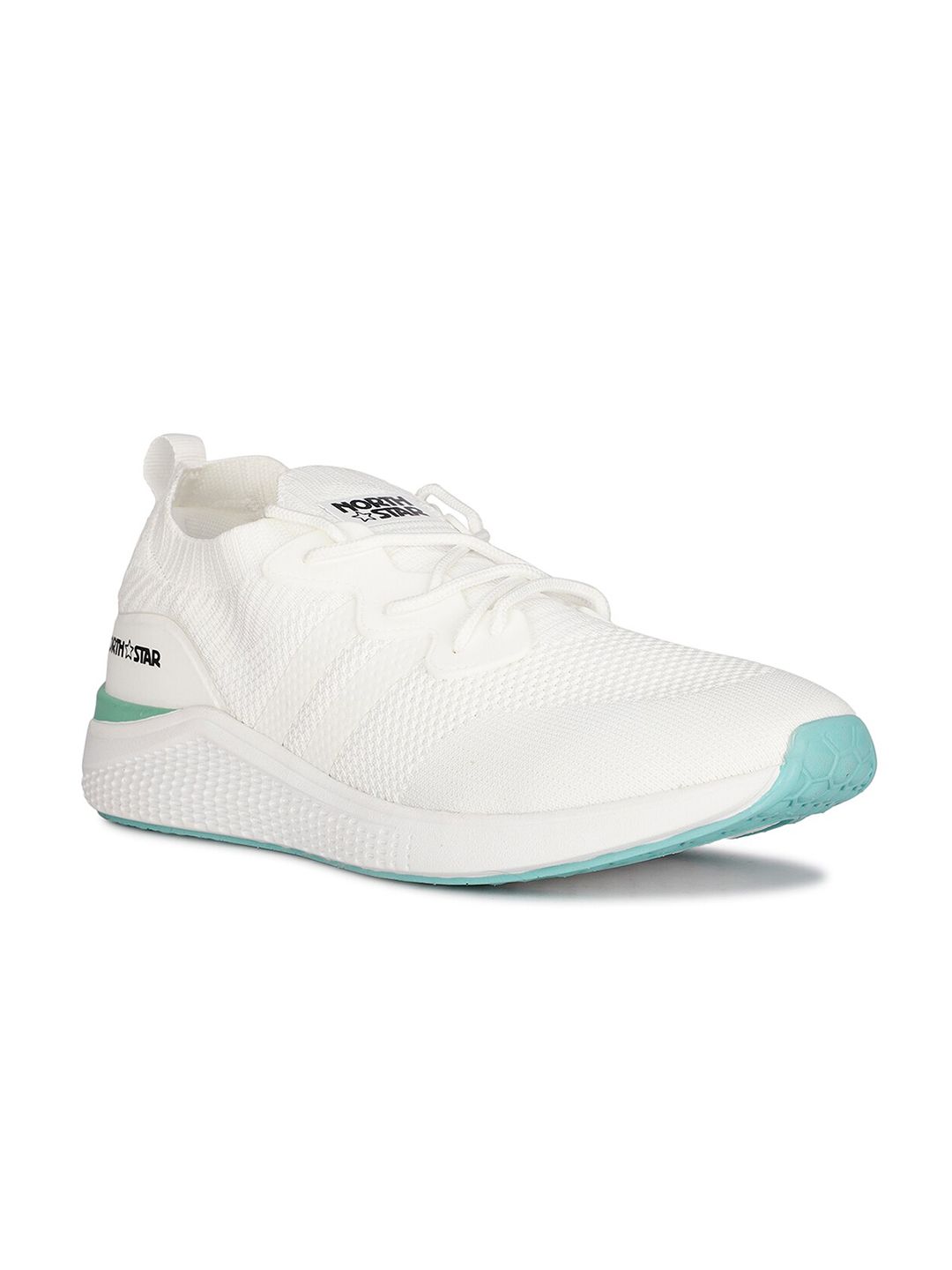 North Star SLASHER Men White Textured Round Toe Running Shoes