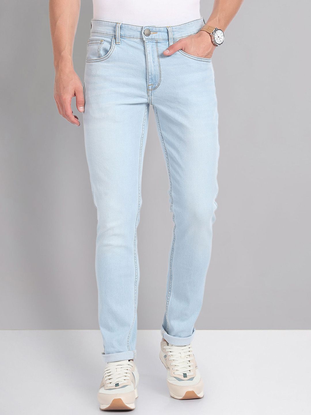 AD By Arvind Mid Rise Skinny Fit Jeans