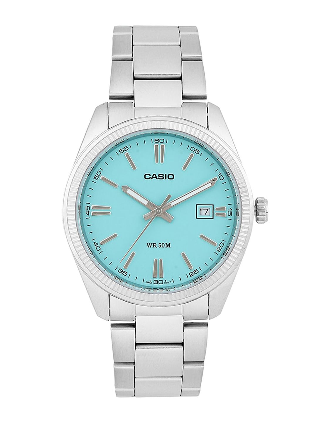 Buy CASIO Men Stainless Steel Cuff Straps Analogue Calendar Watch