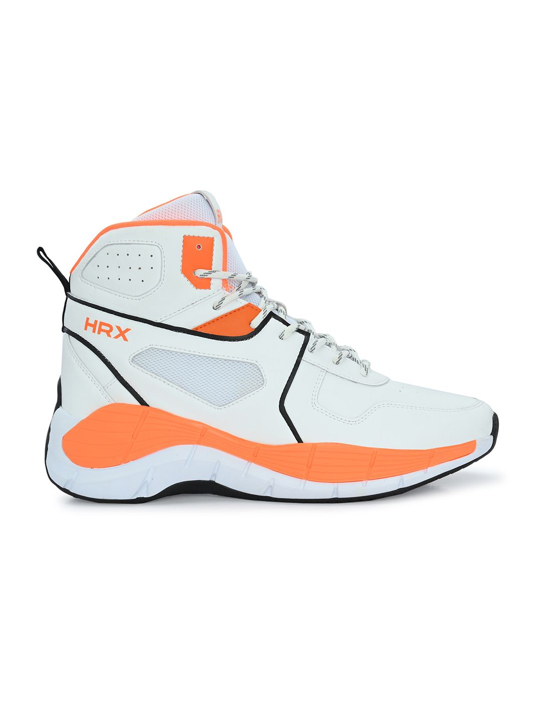 Buy HRX by Hrithik Roshan Men Off White & Orange Rebound Mid Top