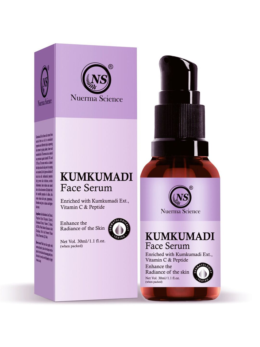 Nuerma Science Kumkumadi Face Serum - Enhance the Radiance of the Skin - 30ml