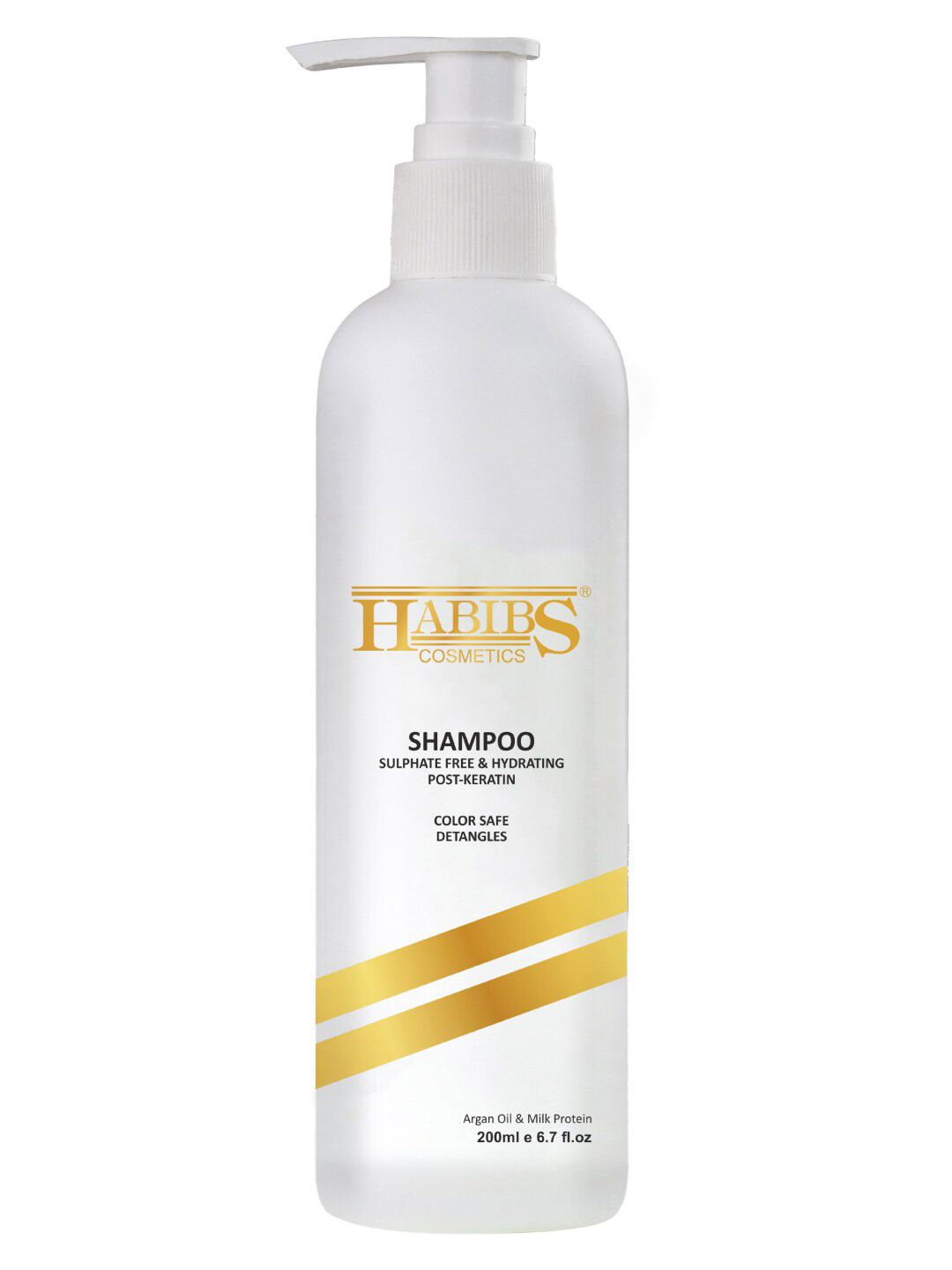 HABIBS Sulphate Free & Hydrating Post-Keratin Shampoo With Argan Oil & Milk Protein- 200ml