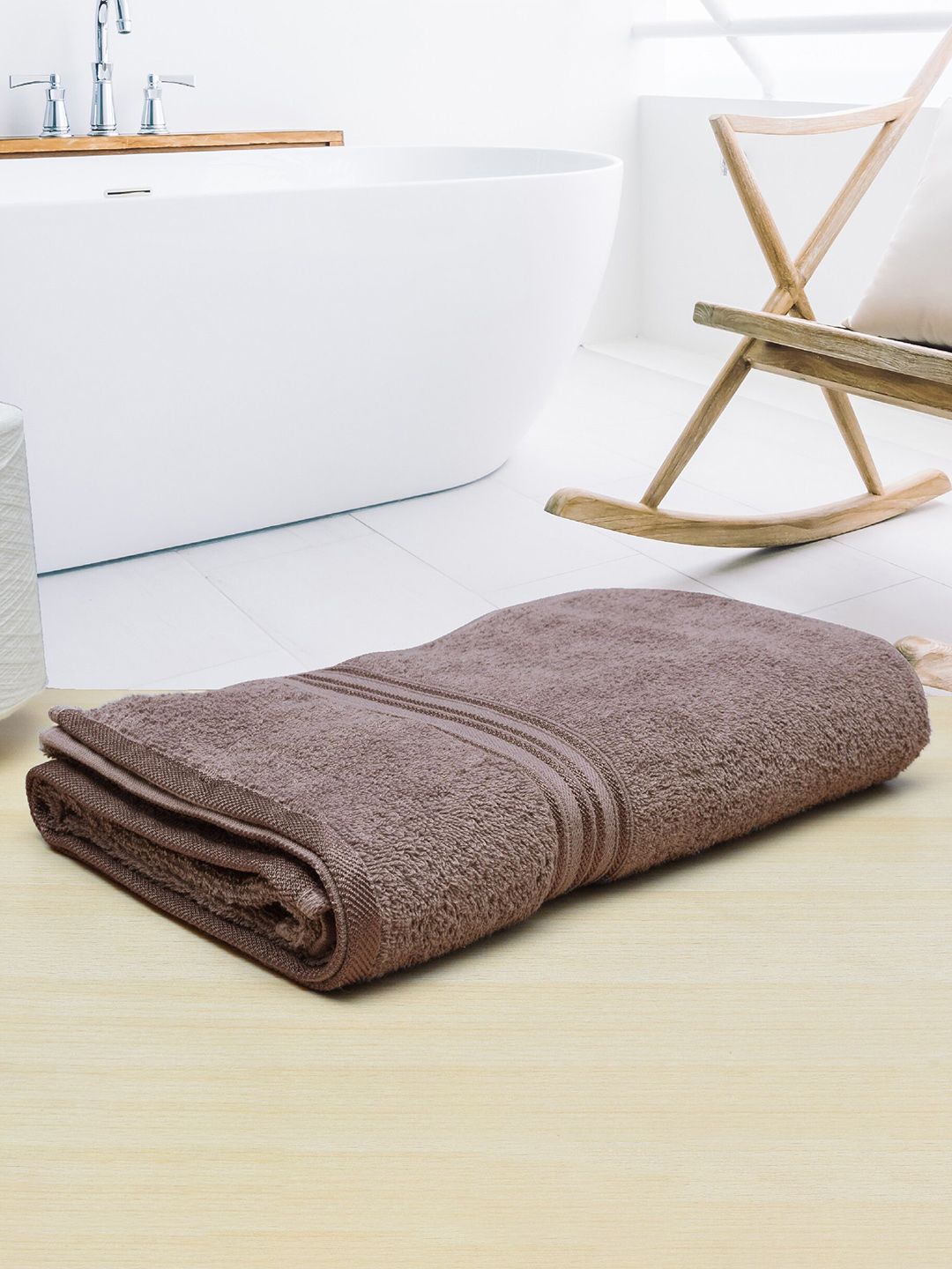 Aura Unisex Charcoal Cotton 400 GSM Bath Towels