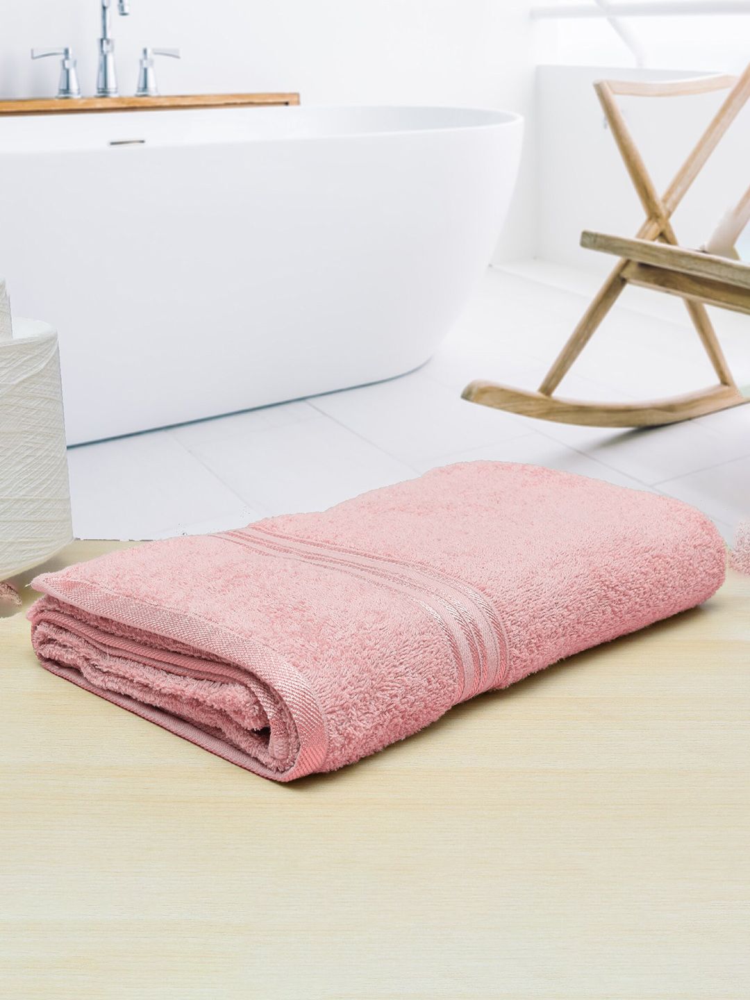 Aura Unisex Peach Cotton 400 GSM Bath Towels