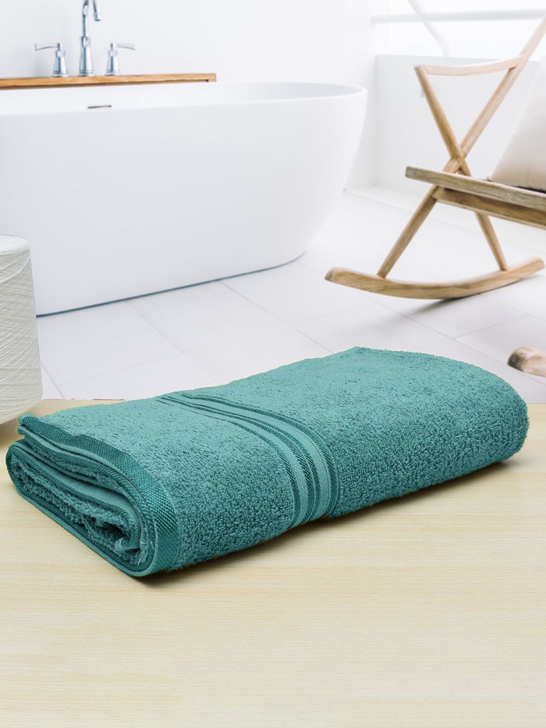 Aura Unisex Turquoise Blue Cotton 400 GSM Bath Towels
