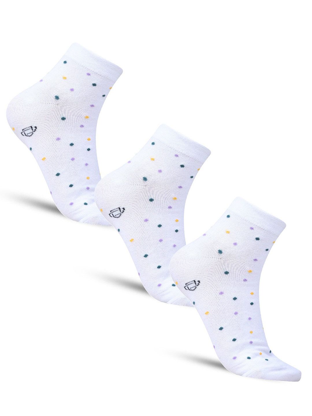 Dollar Socks Men Pack of 3 Patterned Cotton Ankle-Length Socks