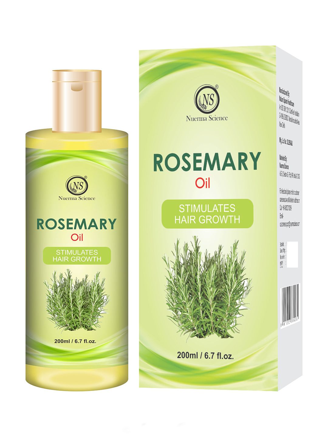 Nuerma Science Rosemary Oil For Hair Growth - 200ml