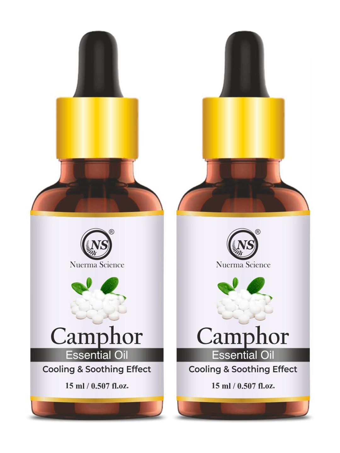 Nuerma Science 2-Pcs Camphor Essential Oil - 15ml Each