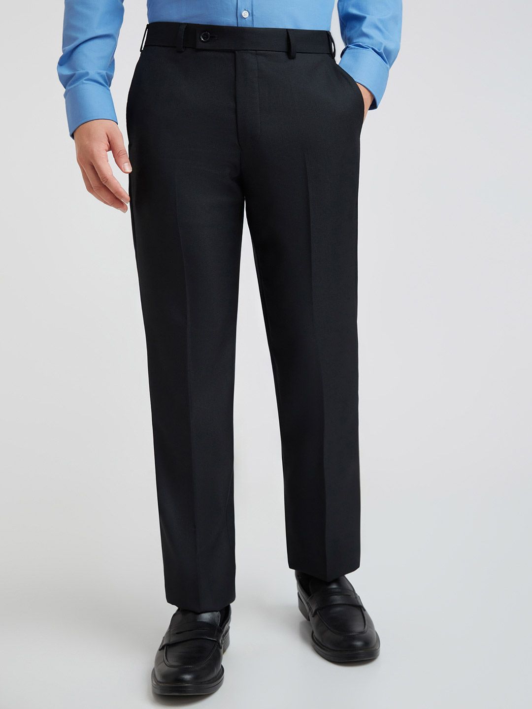 Park Avenue Men Textured Formal Trouser
