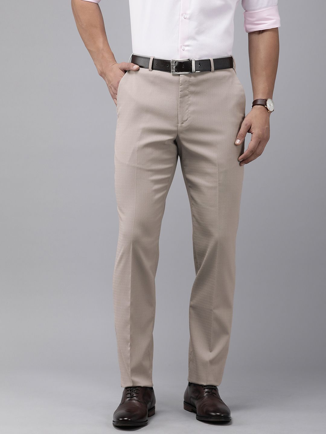 Park Avenue Men Solid Formal Trouser