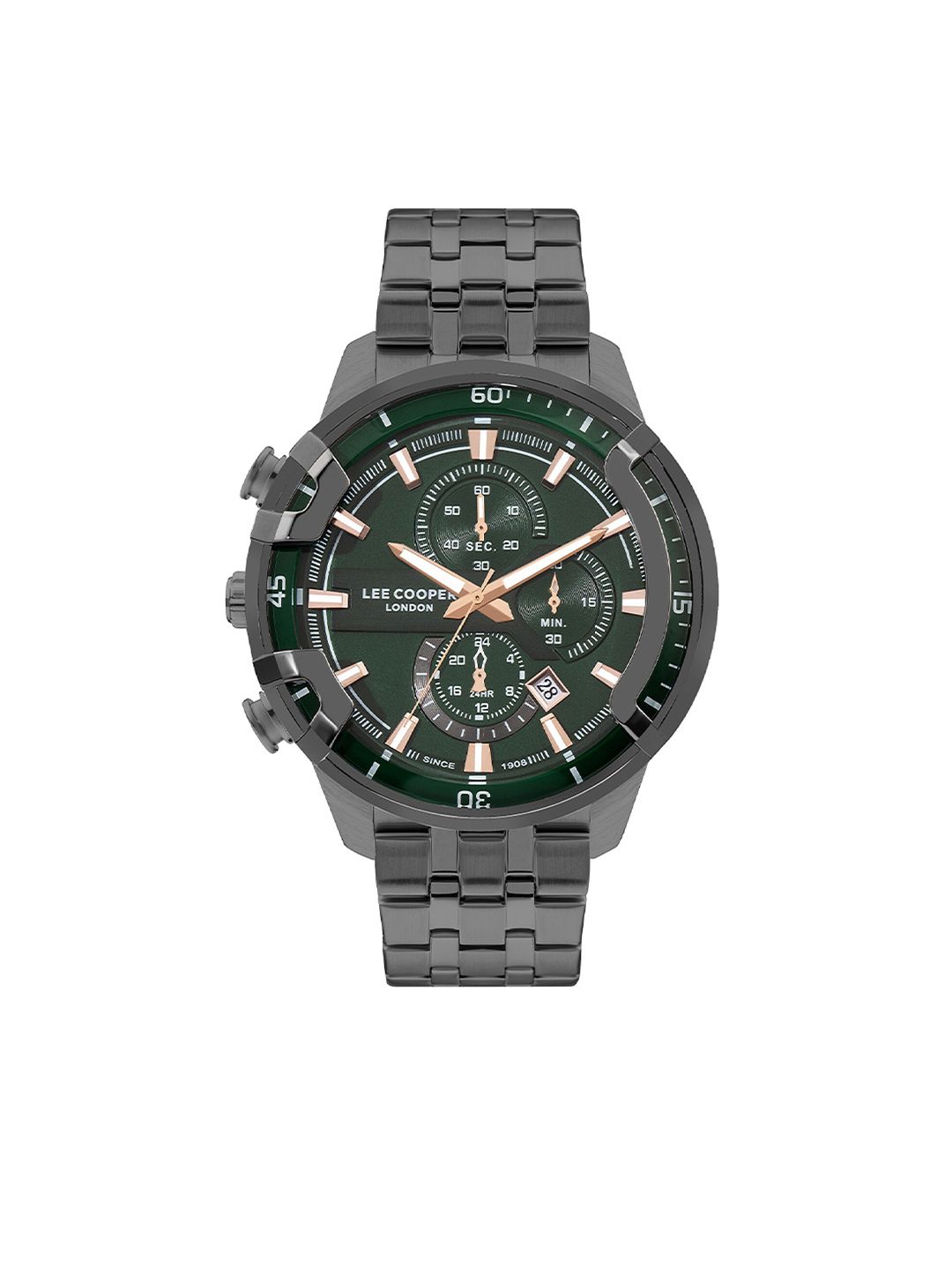 Buy Lee Cooper Men Brass Dial Bracelet Style Straps Analogue Multi