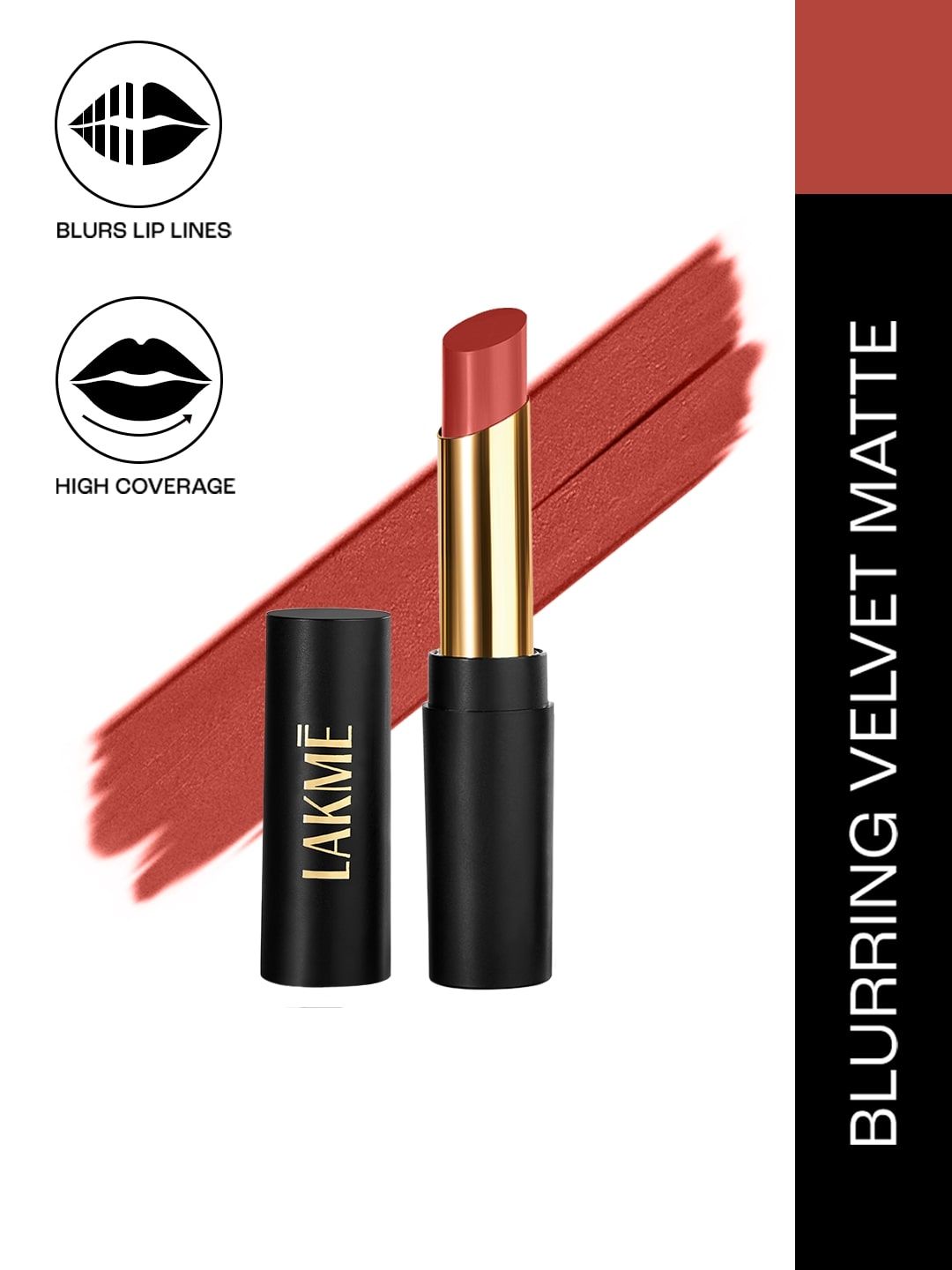Lakme Absolute Beyond Matte Bullet Lipstick with Argan Oil - Red Rose 103