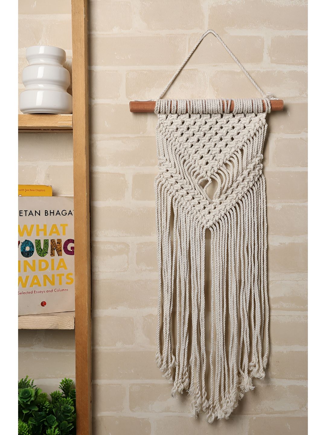 Akaar Akaar Dcor Boho Chic Macrame Wall Hanging Fabric Hall Tapestries & Macrame-26In