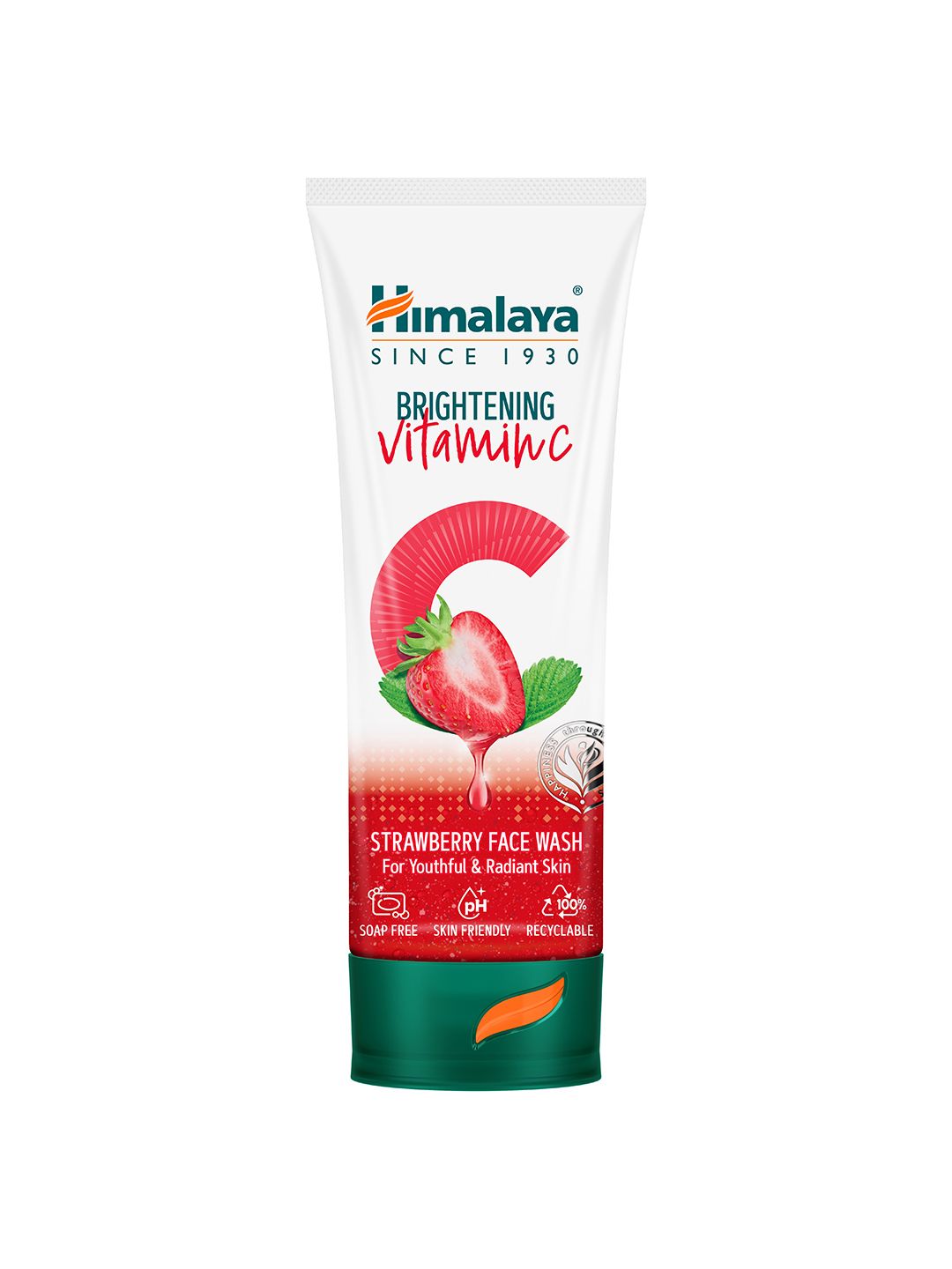 Himalaya Brightening Vitamin C Strawberry Face Wash for Youthful & Radiant Skin - 100 ml