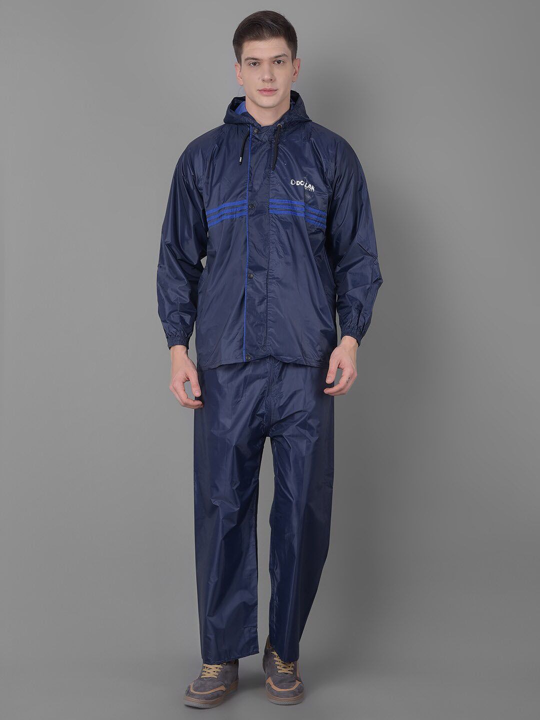 Dollar Hooded Long Sleeves Rain Jacket