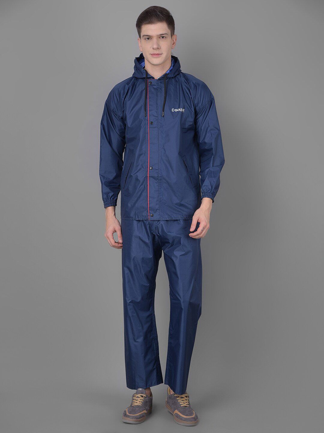 Dollar Hooded Full Sleeve Rain Jacket