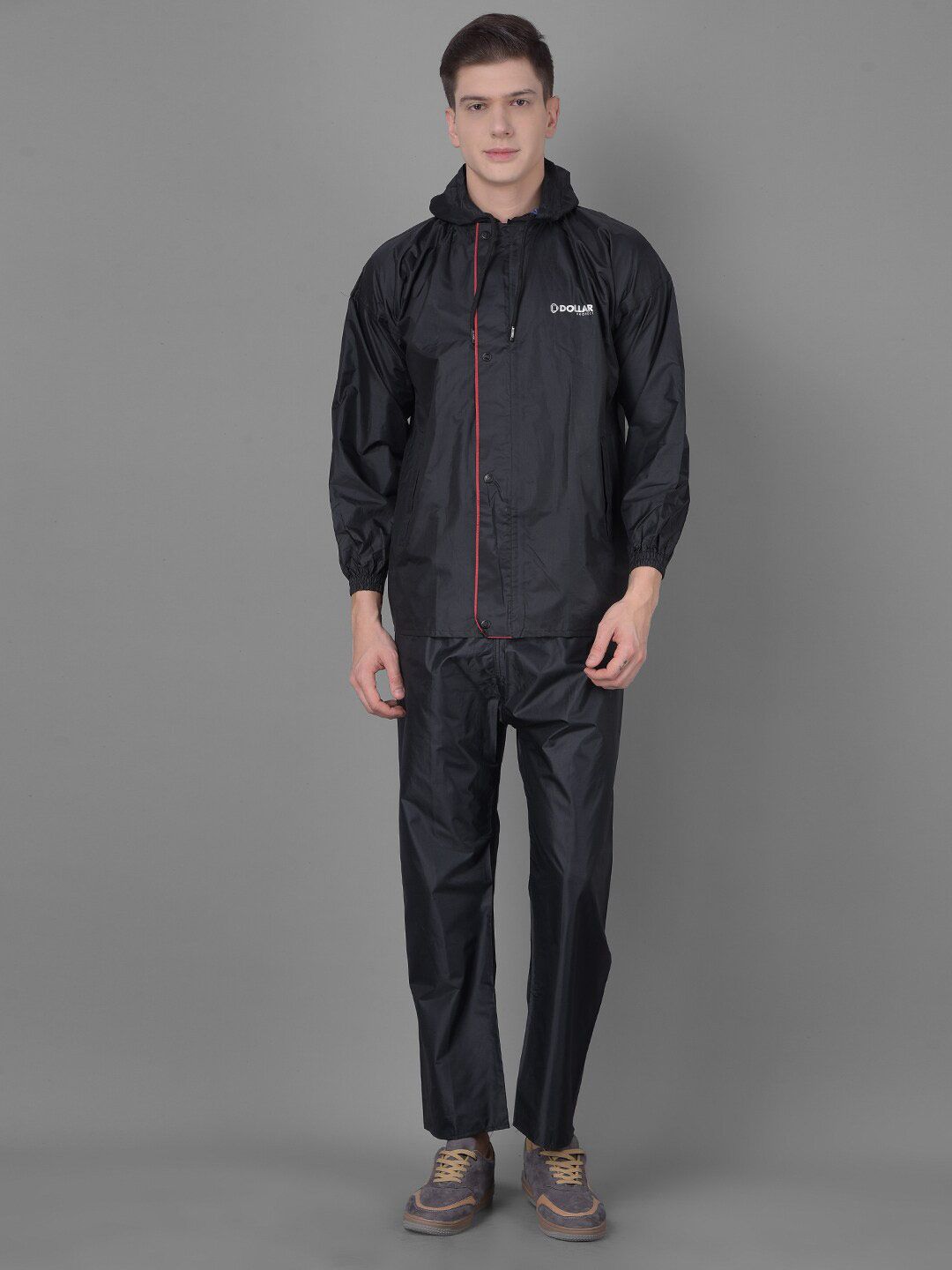 Dollar Men Adjustable Reversible Hooded Rain Jacket