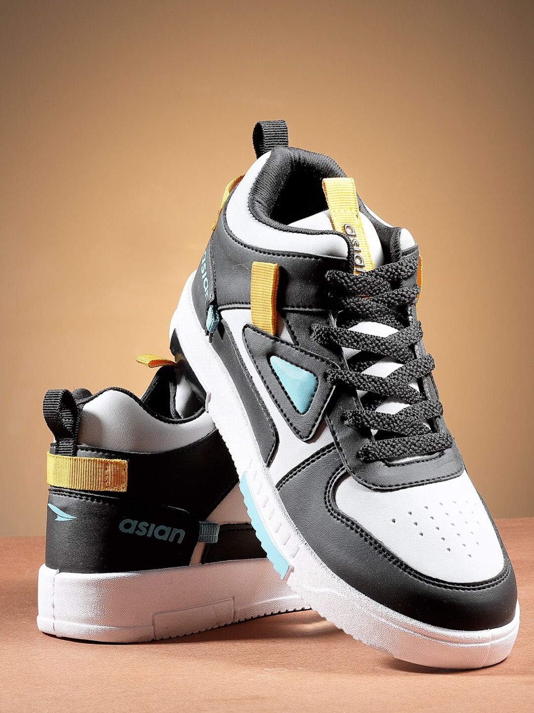 ASIAN Men Colourblocked Memory Foam Insole Lace Up Sneakers