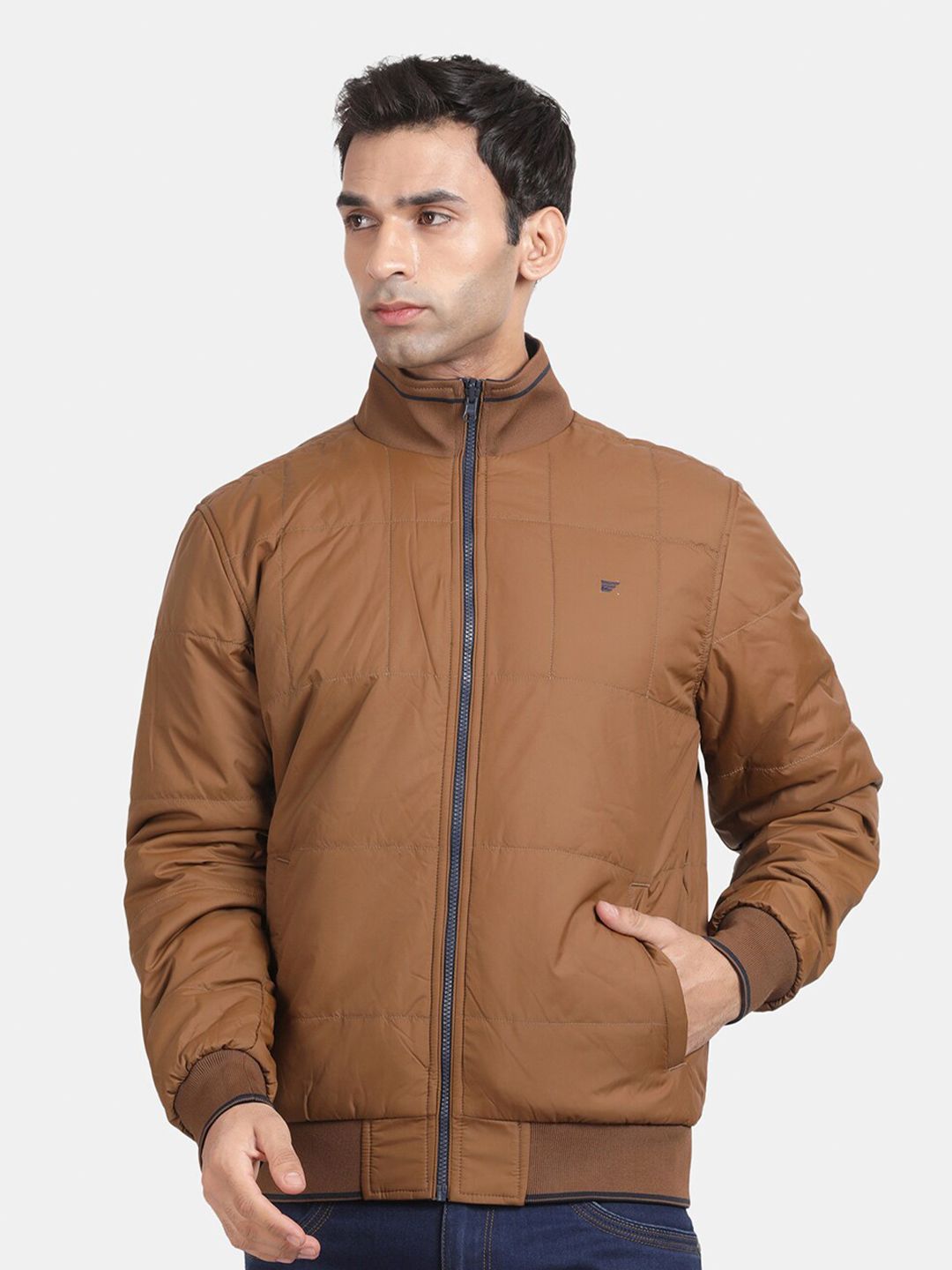 Buy t-base Mock Collar Reversible Bomber Jacket - Jackets for Men