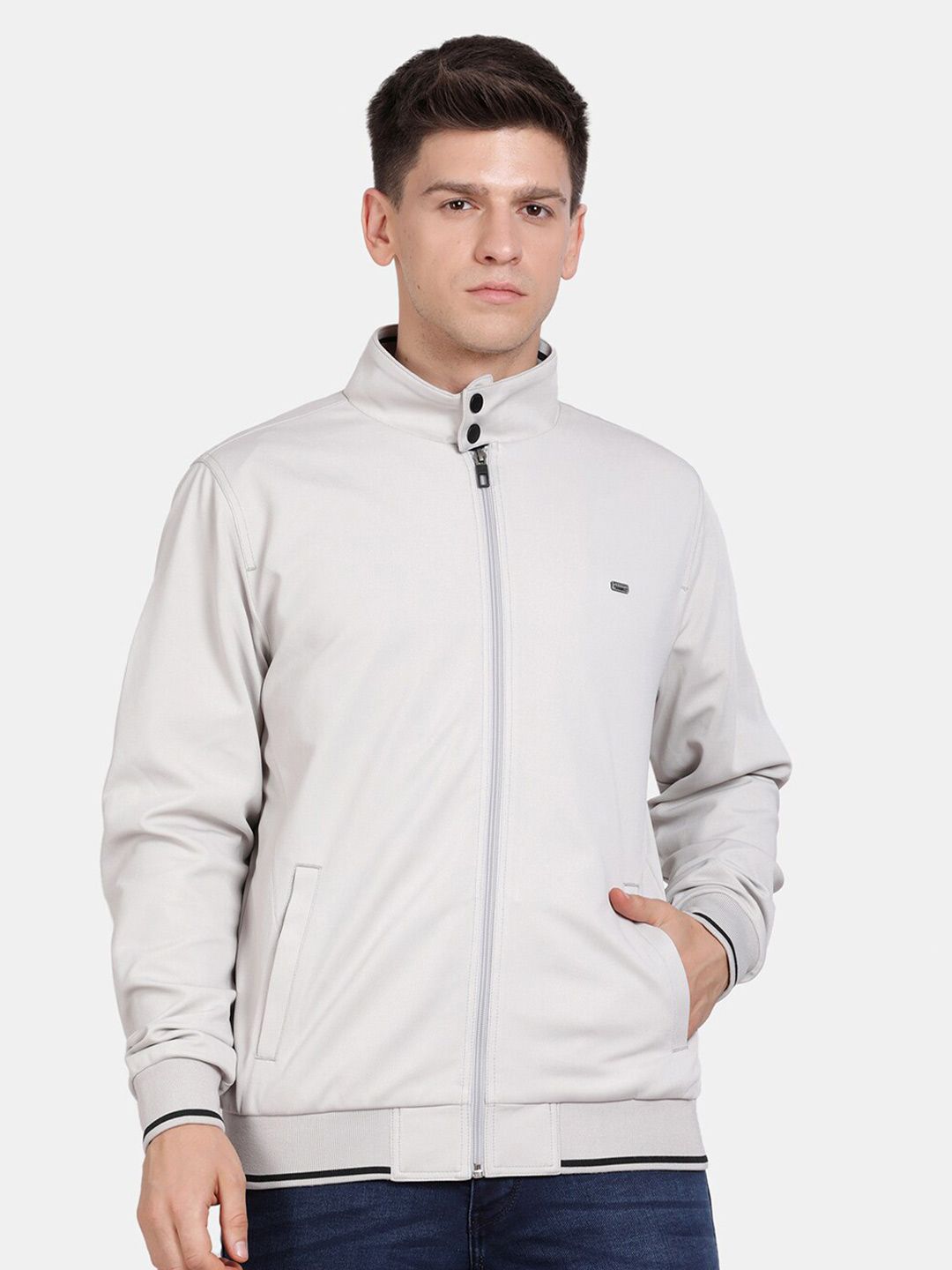 t-base Stand Collar Insulator Bomber Jacket