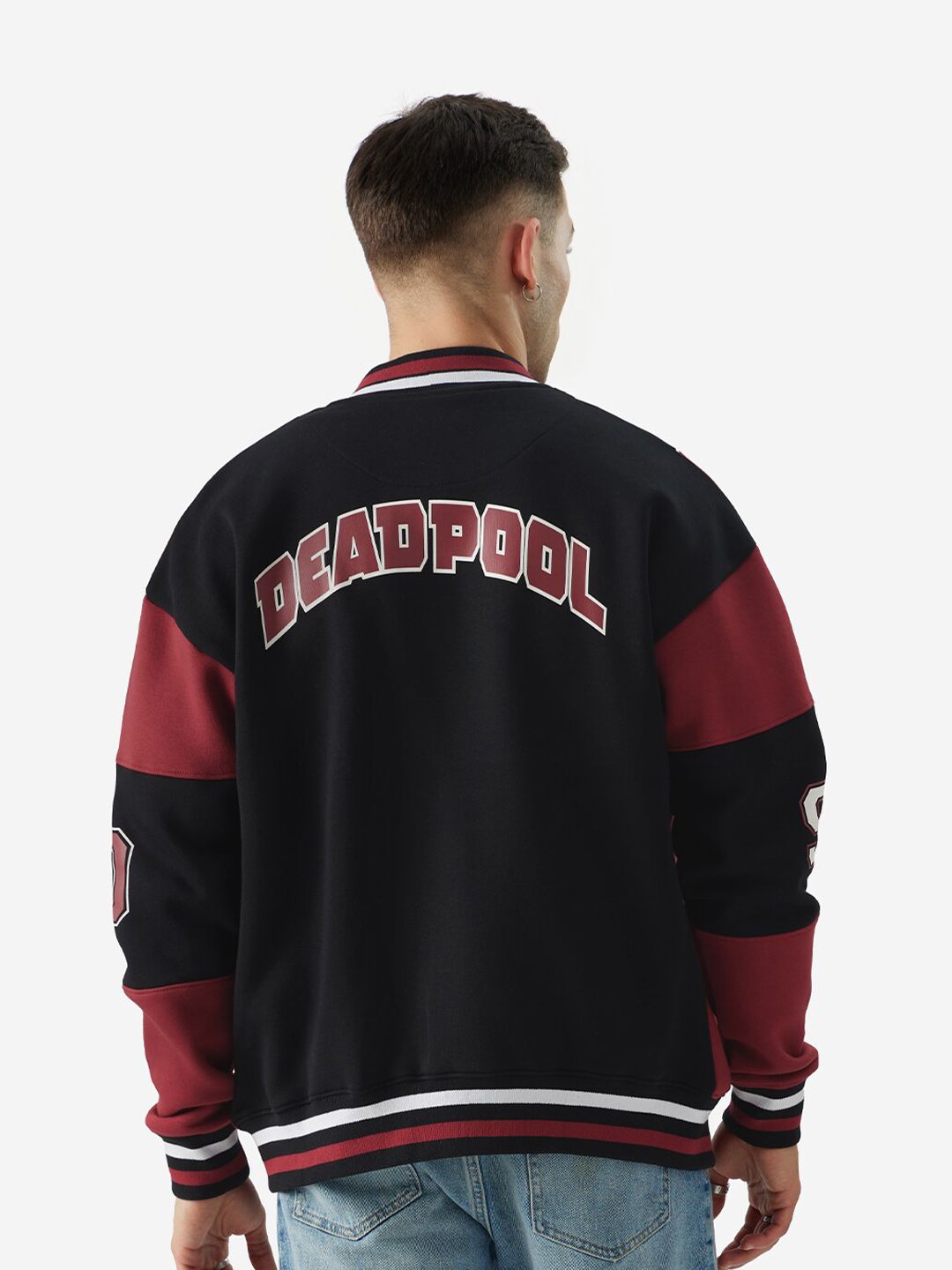 Buy The Souled Store Red & Black Colourblocked Lightweight Pure