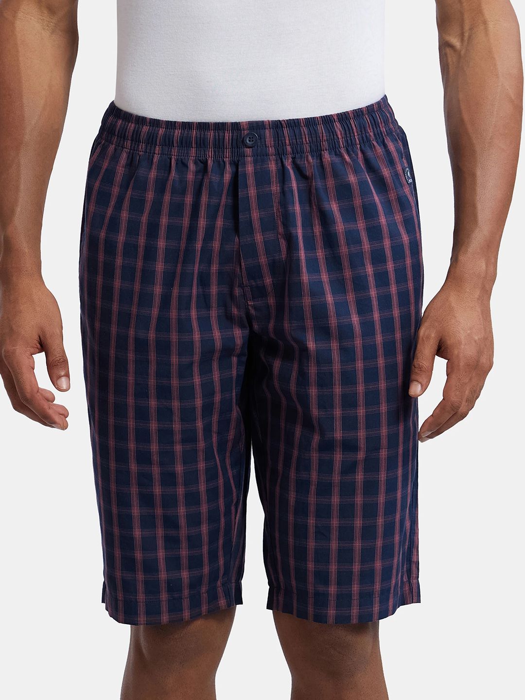 Jockey Combed Mercerized Cotton Woven Fabric Shorts with Side Pockets-9005