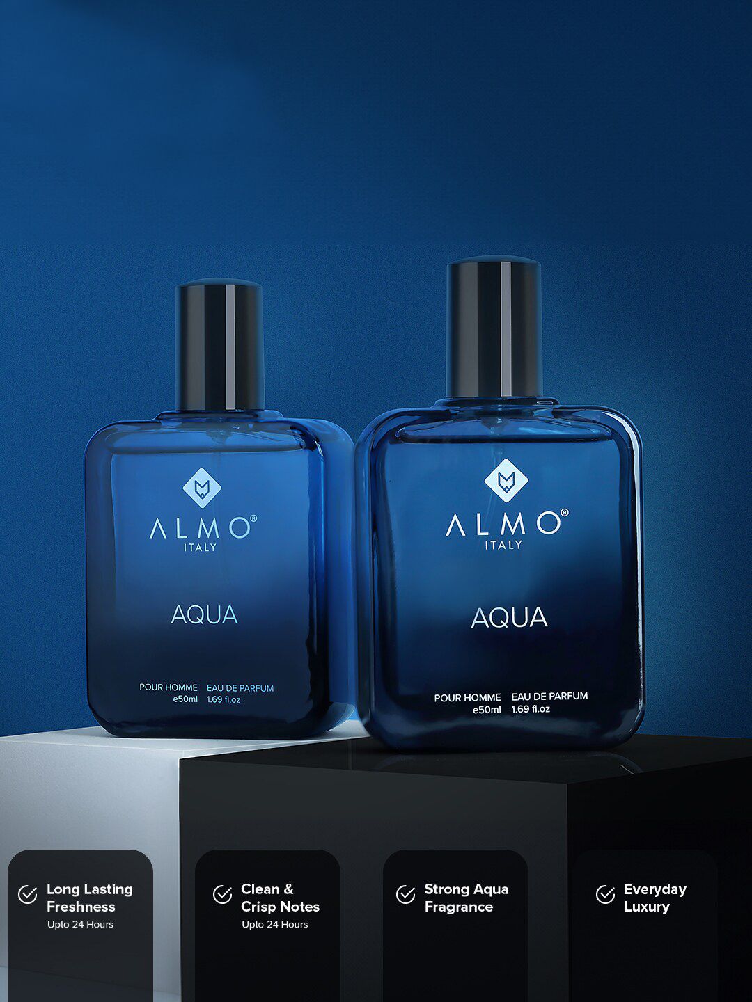 Buy Almo Aqua Set of 2 Eau De Parfum-50ml each - Perfume for Men