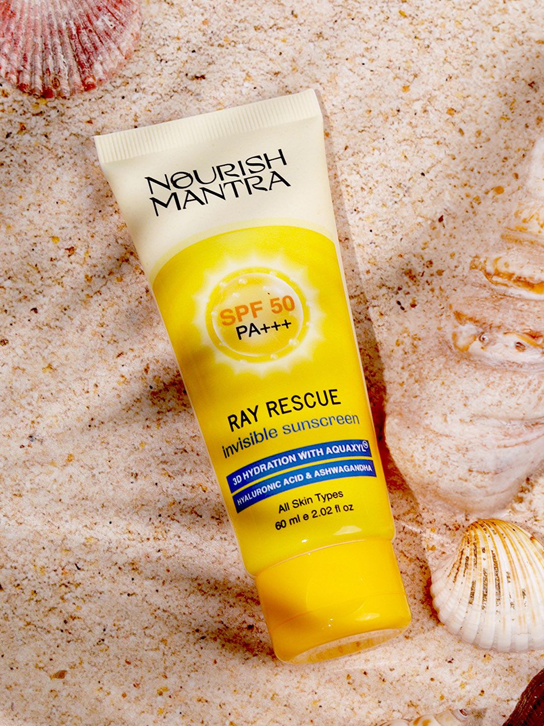 Nourish Mantra Ray Rescue Sunscreen With SPF50 PA+++ - 60ml